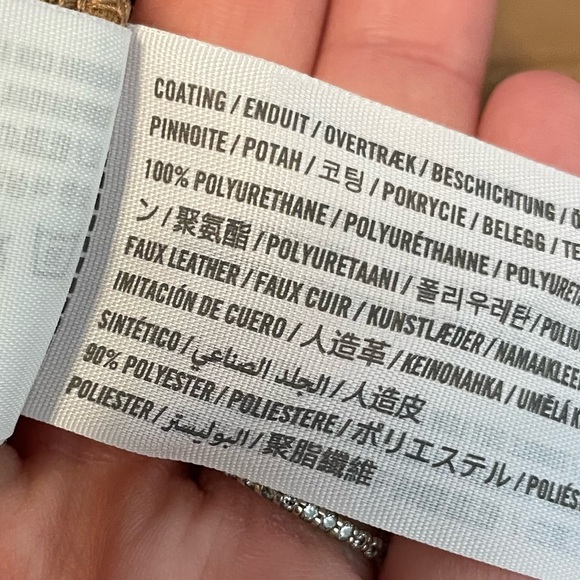 Abercrombie & Fitch Curve Love 27 4 Tan Vegan Leather Pants 90s Straight Ultra - Picture 8 of 10